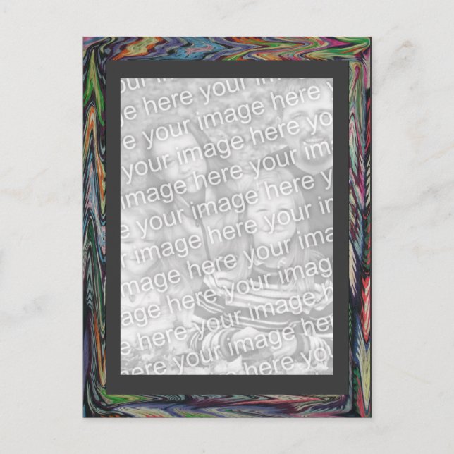 Postkarte - Rahmen für abgestrichene Farben (Vorderseite)