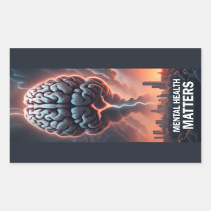 Postkarte Rechteckiger Aufkleber