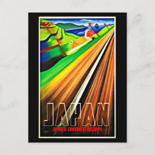Postkarte-Reise in alten Zeiten-Japan Postkarte