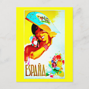 Postkarte-Reise in alten Zeiten-Spanien Postkarte