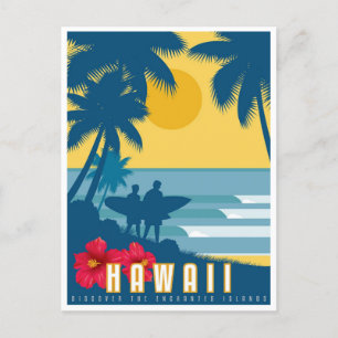 Postkarte - Reise nach Hawaii