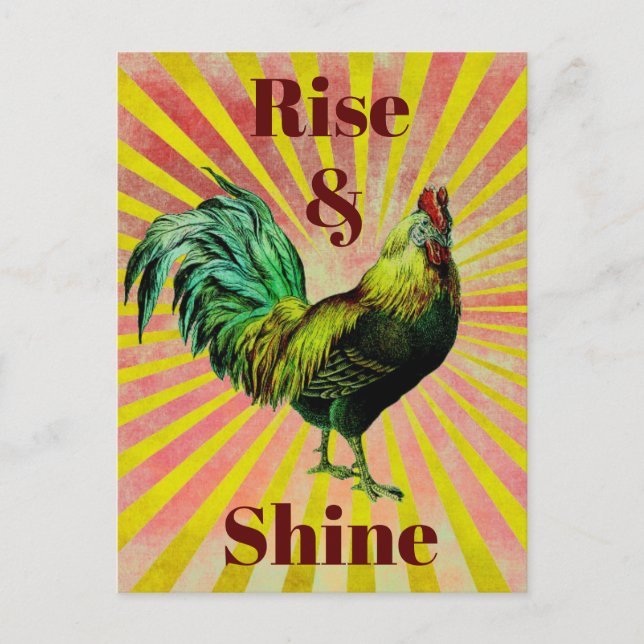 Postkarte "Rise and Shine" (Vorderseite)