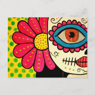 Postkarte "Rosa Mexicano" Tag der Toten