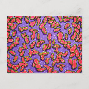 Postkarte - rosa Zelle