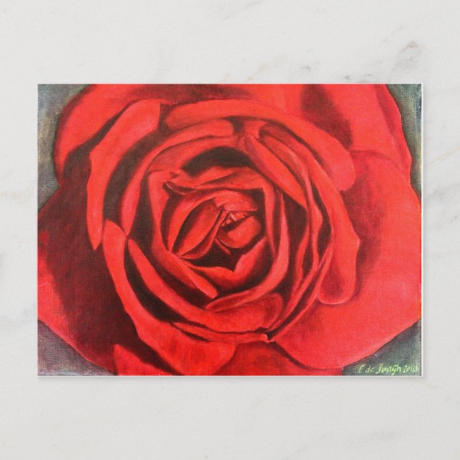 Postkarte - Rose (Vorderseite)