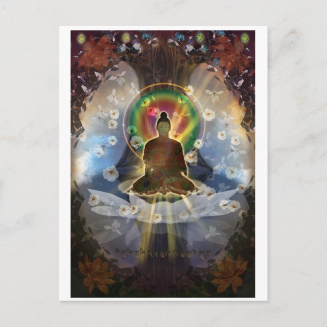 Postkarte "Sakyamuni Buddha" (Vorderseite)