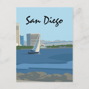 Postkarte San Diego Bay
