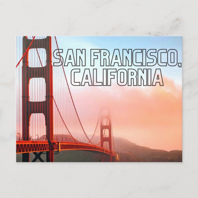 Postkarte San Francisco California (Vorderseite)
