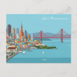 Postkarte San Francisco Golden Gate Bridge