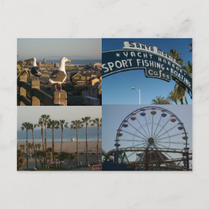 Postkarte Santa Monica Collage