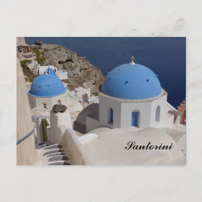 Postkarte Santorini (Vorderseite)