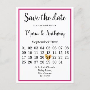 Postkarte — Save the Date