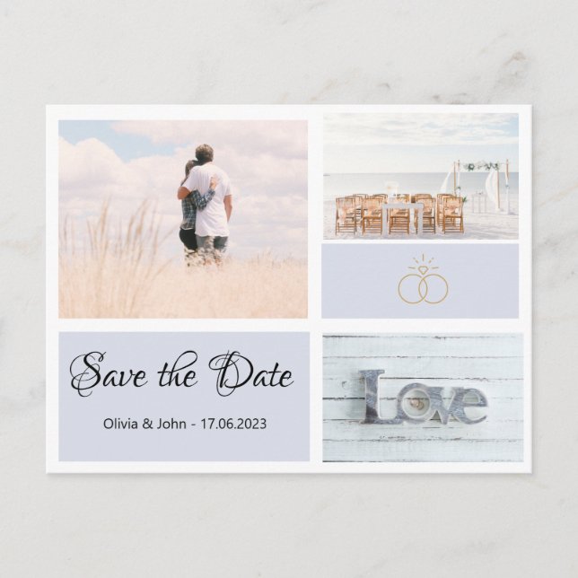 Postkarte Save the Date (Vorderseite)