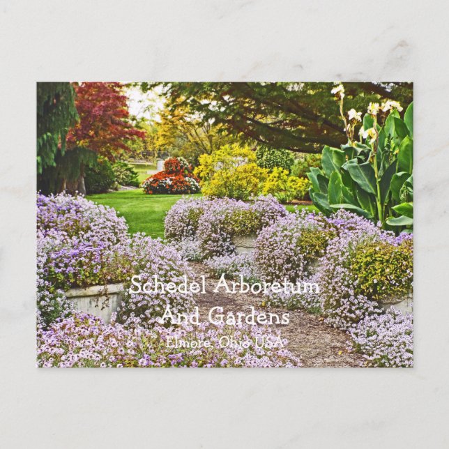 Postkarte, Schedel Arboretum und Gärten Postkarte (Vorderseite)