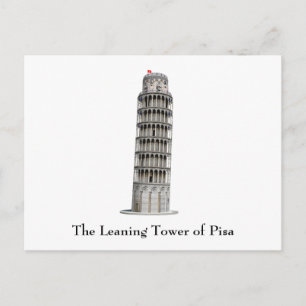 Postkarte: Schießturm von Pisa: Postkarte