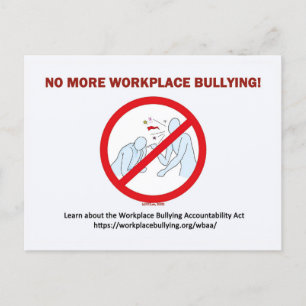 Postkarte - Schluss mit Mobbing am Arbeitsplatz