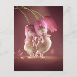 Postkarte: "Schöne Wünsche" Postkarte