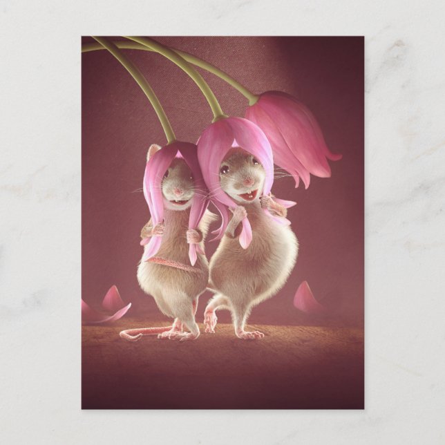 Postkarte: "Schöne Wünsche" Postkarte (Vorderseite)