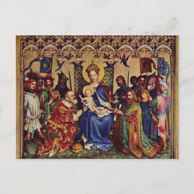 Postkarte (Schrift): Mt 2:11 Räume Pilgerfahrt (Vorderseite)