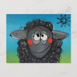 Postkarte "Schwarzes Schaf"