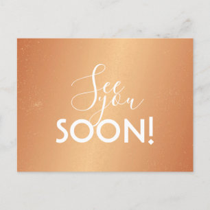 Postkarte - Sehen Sie sich bald Kupfer