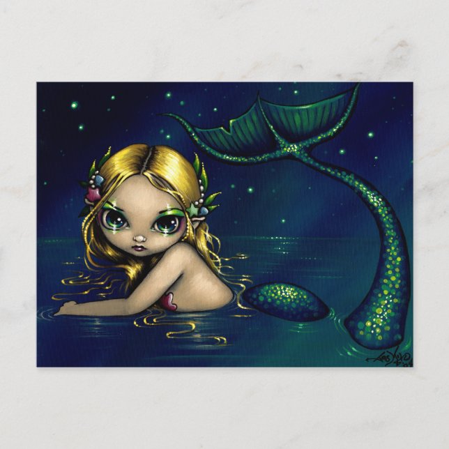 Postkarte "Shimmering Mermaid" (Vorderseite)