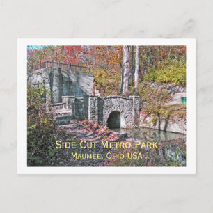 Postkarte, "SIDE CUT METRO PARK/MAUMEE,OHIO USA" Postkarte