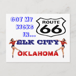 Postkarte Sie erhalten Ihre Kicks auf Route 66 - R