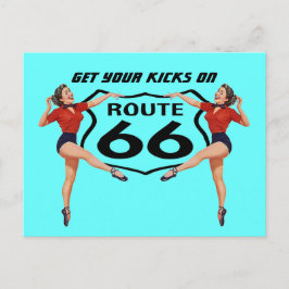 Postkarte Sie erhalten Ihre Kicks auf Route 66 - R