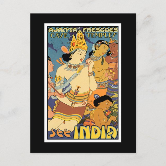 Postkarte: Siehe Indien Postkarte (Vorderseite)