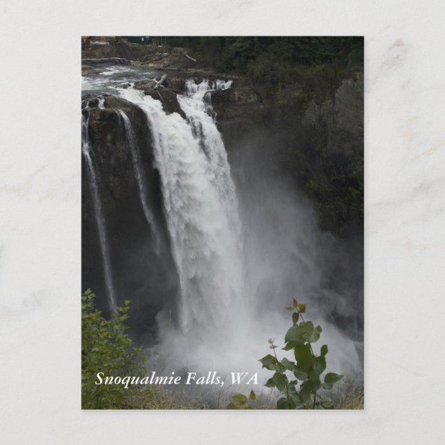 Postkarte: Snoqualmie Falls, WA Postkarte (Vorderseite)