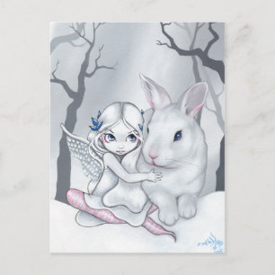 Postkarte "Snow Bunny"