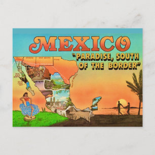 Postkarte Sonnenuntergang Mexiko