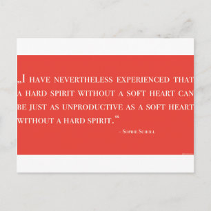 Postkarte - Sophie Scholl - Zitat - White Rose