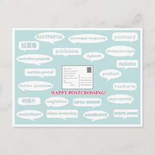 Postkarte "Sprechblasen verschieben"