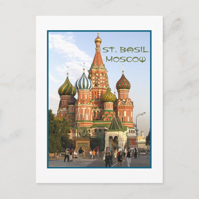 Postkarte, "St.Basil, Moskau" Postkarte (Vorderseite)