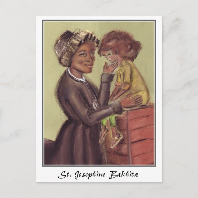 Postkarte St. Josephine Bakhita (Vorderseite)