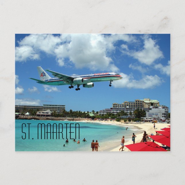 Postkarte St. Maarten (Vorderseite)
