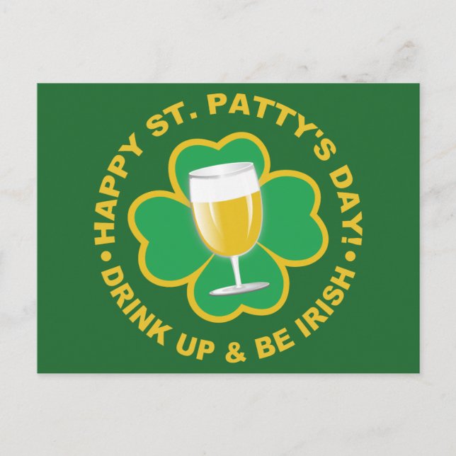 Postkarte St. Patrick's Day (Vorderseite)