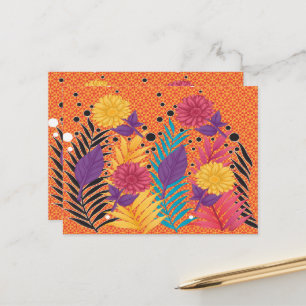 Postkarte   Standard   14,2x10,8 cm   Floral   Maß