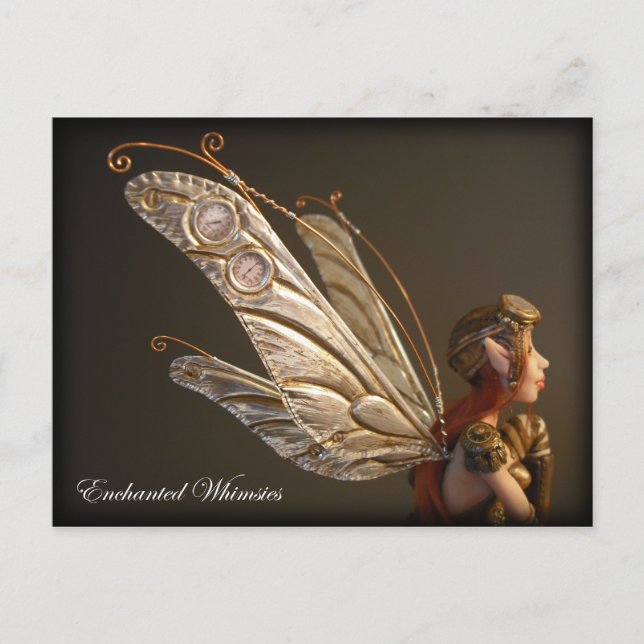 Postkarte "Steampunk Fairy" (Vorderseite)