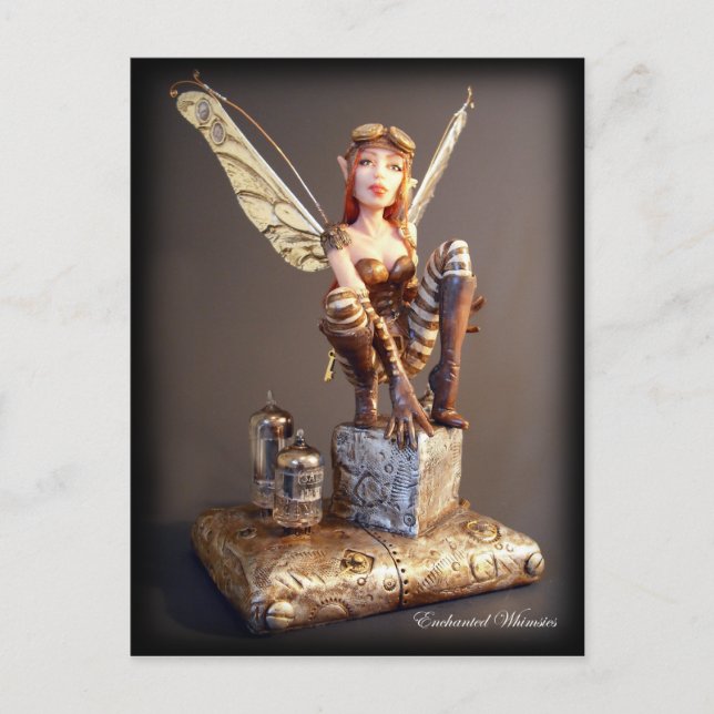 Postkarte "Steampunk Fairy" (Vorderseite)