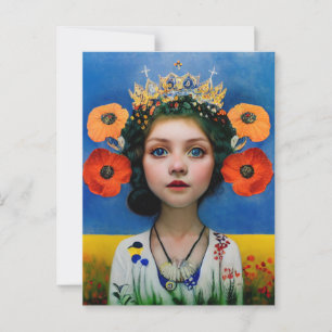 Postkarte stehend mit Ukraine