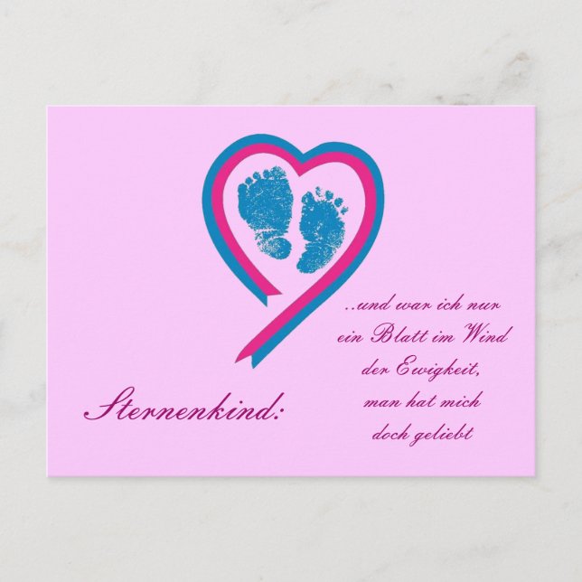 Postkarte Sternenkind (Vorderseite)
