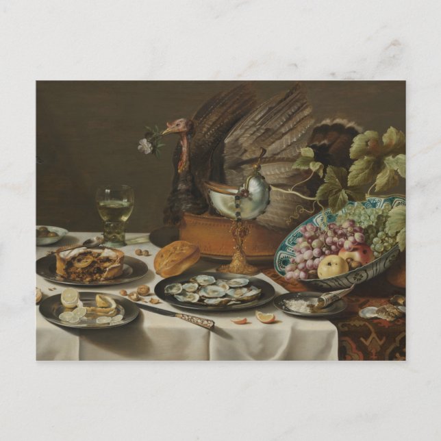 Postkarte "Still Life with Turkey Pie" (Vorderseite)