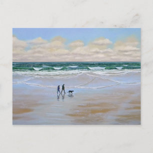 Postkarte ~ Strandhundwanderung