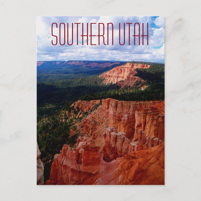 Postkarte Süd Utah bei Bryce Canyon Zion (Vorderseite)