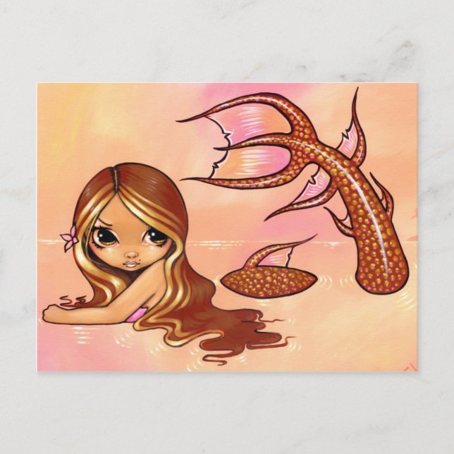 Postkarte "Sunkissed Mermaid" (Vorderseite)
