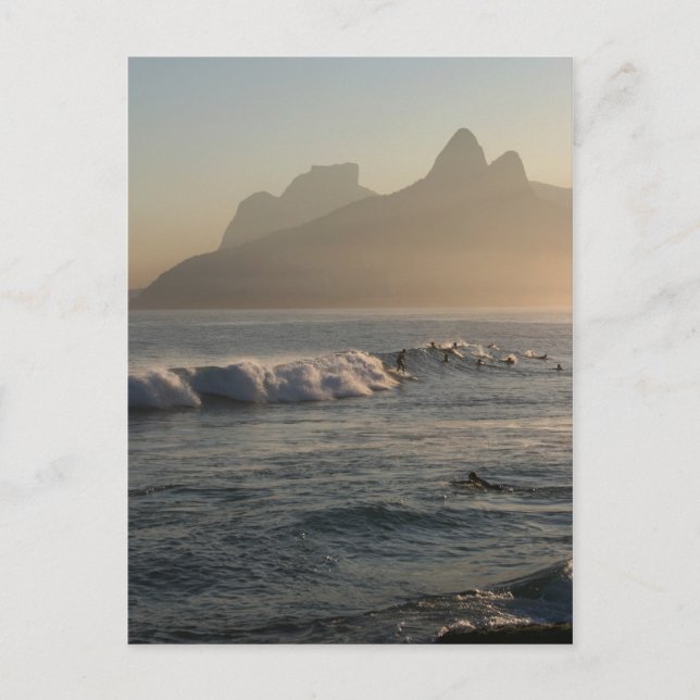 Postkarte "Sunset at Arpoador, Rio de Janeiro" (Vorderseite)