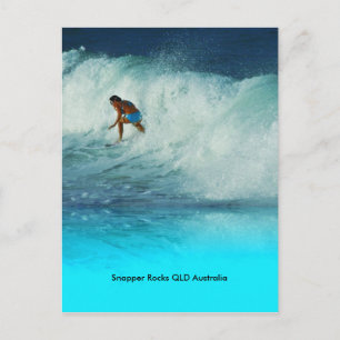 Postkarte Surfer Mädchen Snapper Rocks QLD Austral